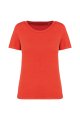 Dames T-shirt Ecologisch verwassen Native Spirit NS316 WASHED PAPRIKA